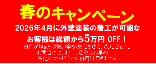 春のキャンペーン