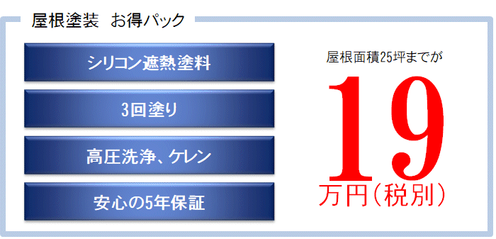 屋根塗装お得パック